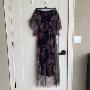 medium boohoo floral flowy dress